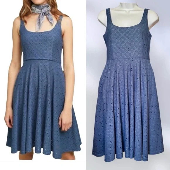 anthropologie dusty blue dress Buy InaraMD dress main image 0